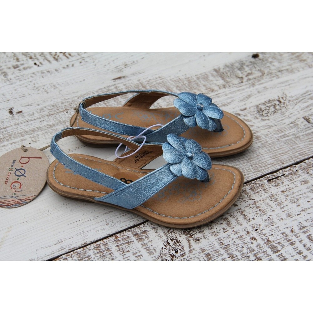 b.o.c. Born O Concept Girls Toddler Sz 6 NEW Blue Sandals Ankle Strap
